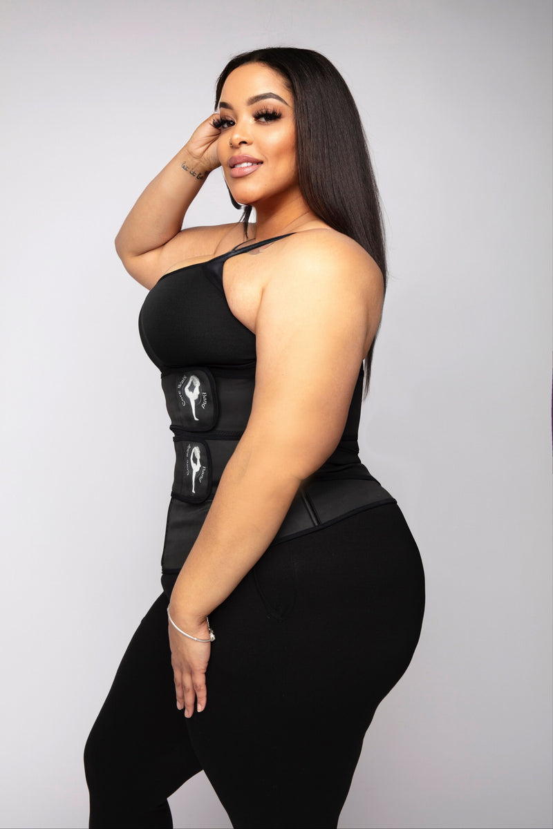 BLACK DOUBLE WAIST BAND